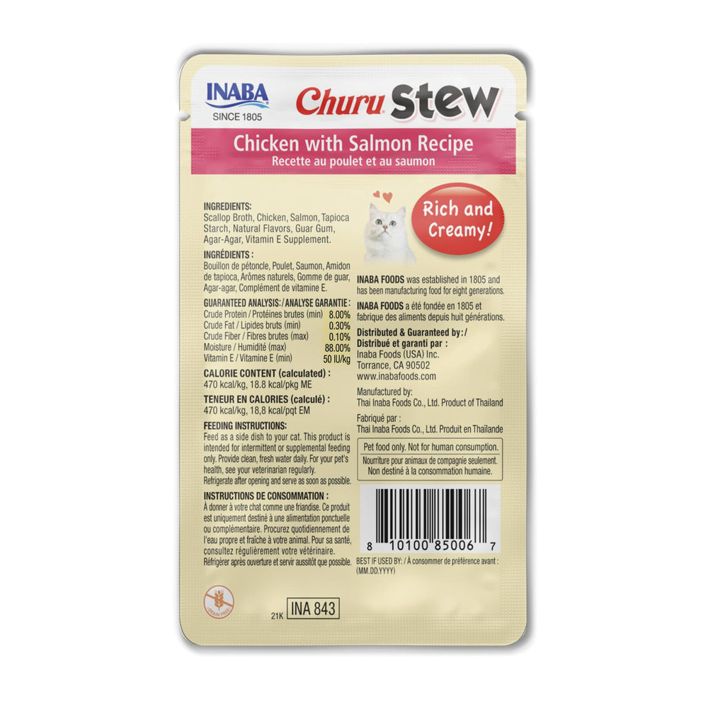 INABA Churu Stew 12-pack pouch bundle for convenient feeding