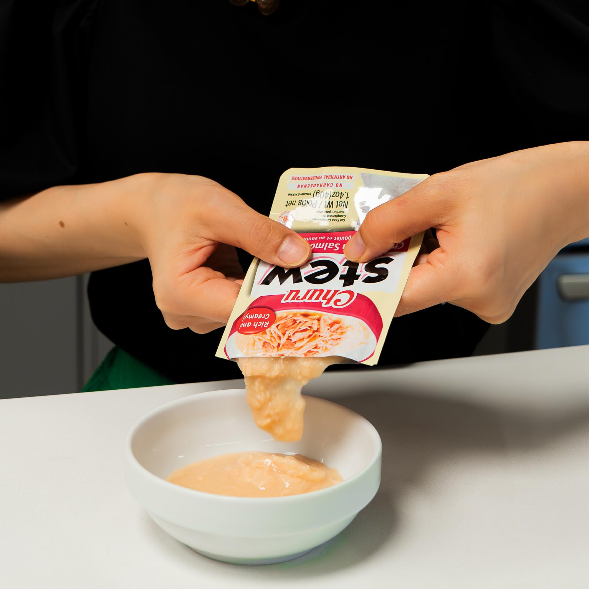 INABA Churu Stew 86 percent moisture highlights juicy gelée texture