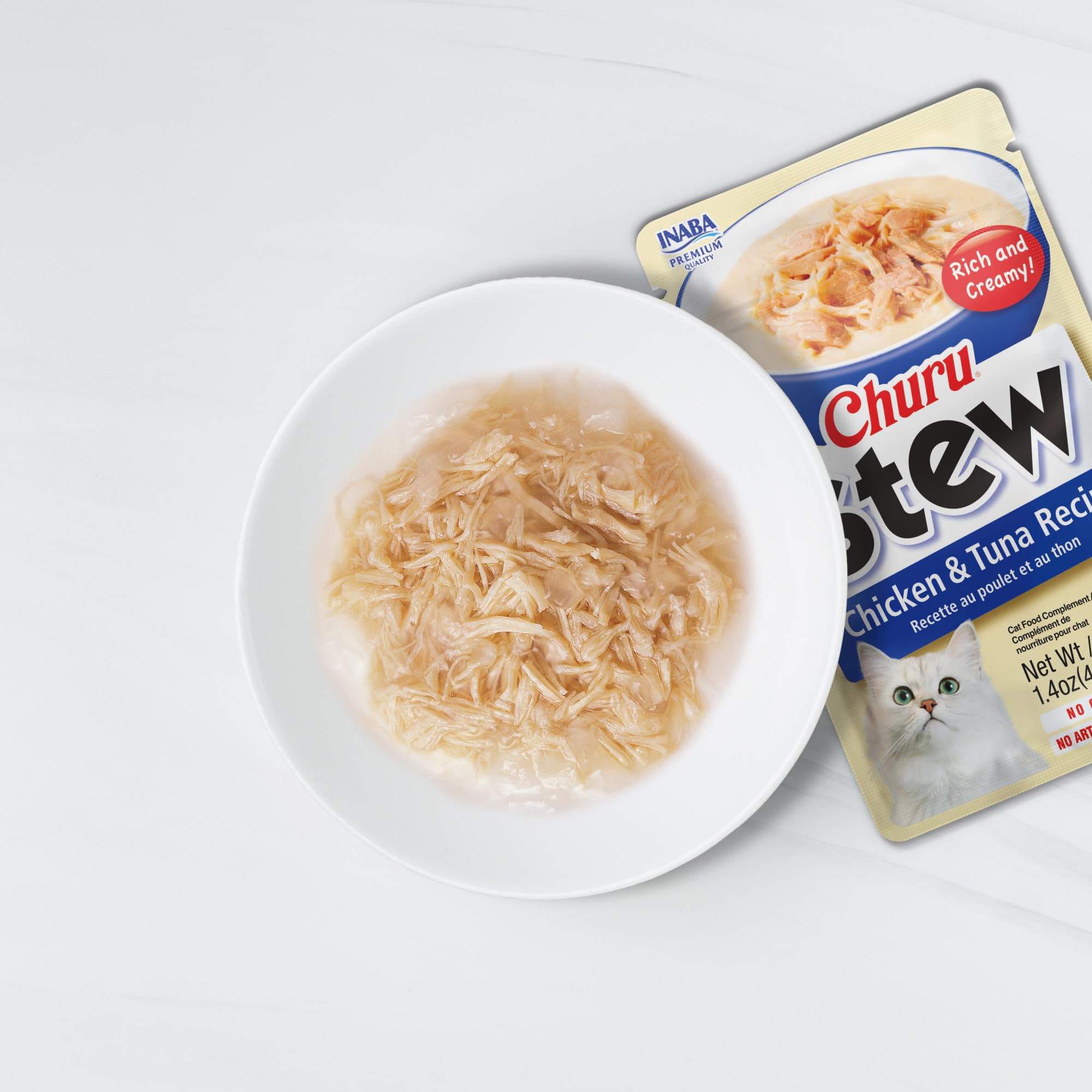 INABA Churu Stew with vitamin E added for immune-friendly support