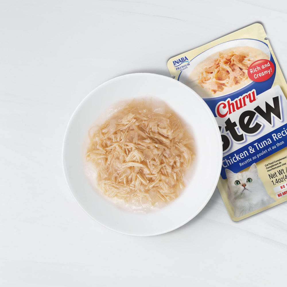 INABA Churu Stew with vitamin E added for immune-friendly support