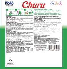 INABA Churu tube close-up showing smooth texture for hand-feeding.