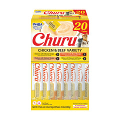 INABA Churu tube hand-feed close-up shows easy interactive feeding.