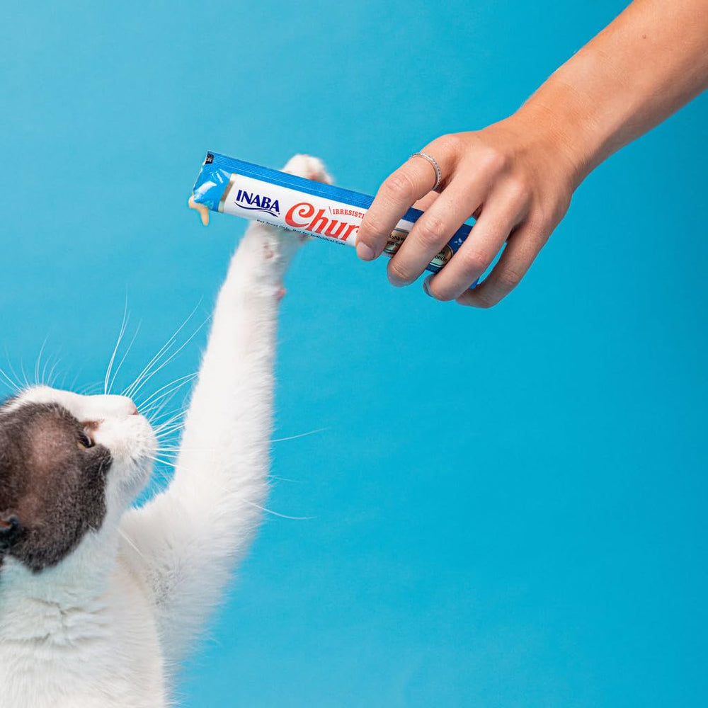 INABA Churu Tuna Recipe hand-fed tubes encourage interactive feeding and bonding