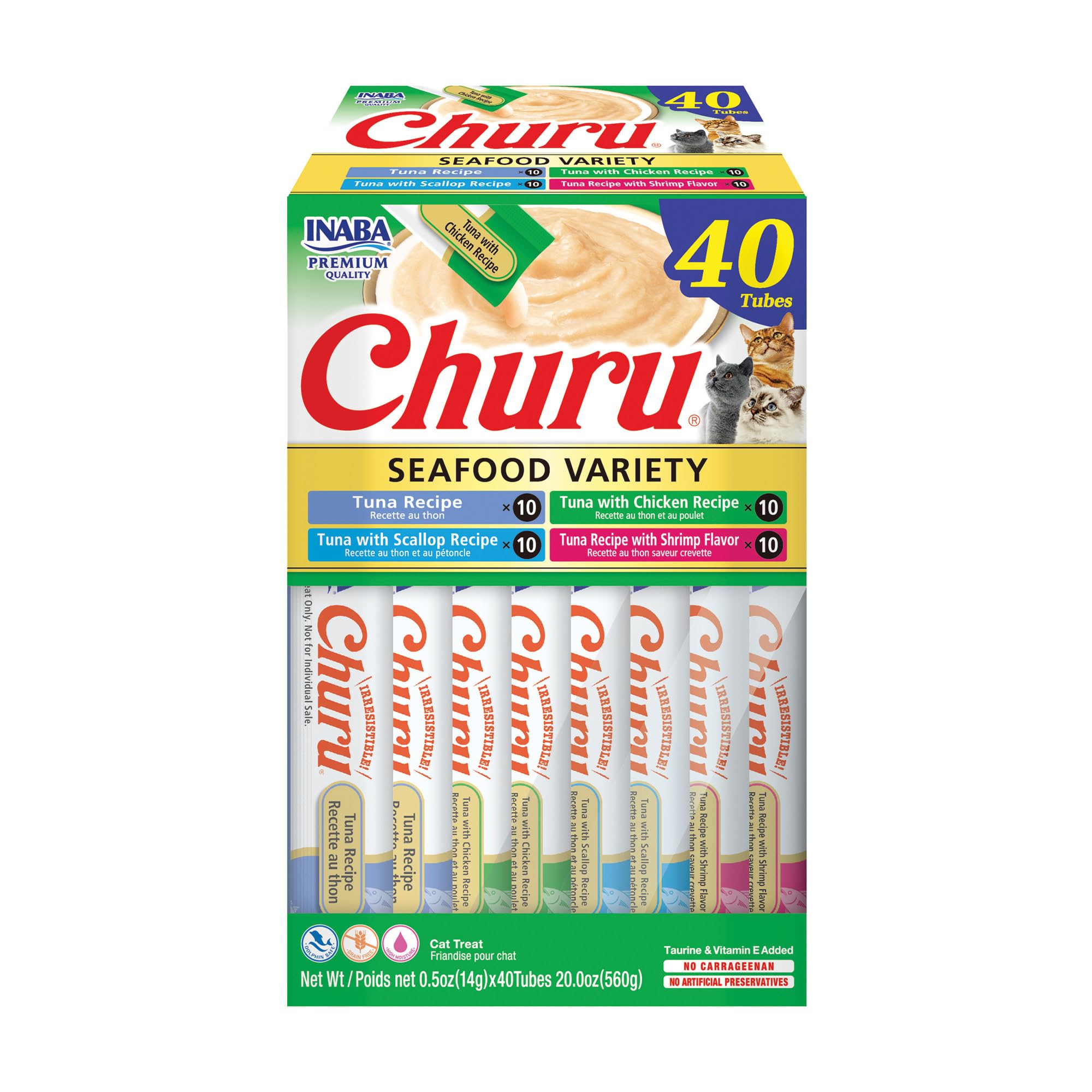 INABA Churu tuna tube hand-feeding for easy cat bonding.