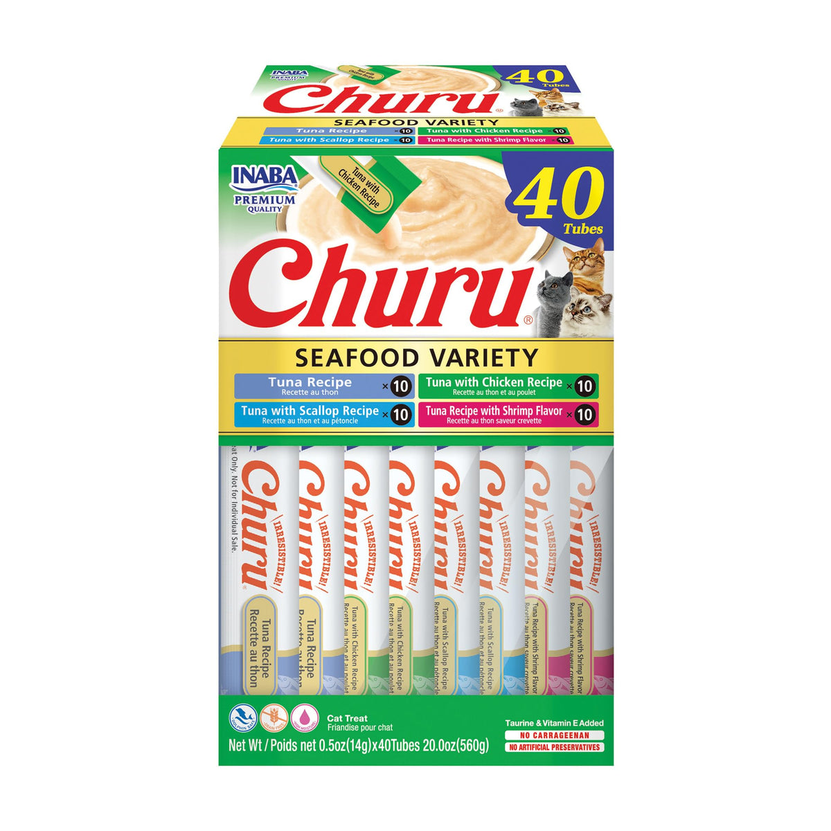 INABA Churu tuna tube hand-feeding for easy cat bonding.