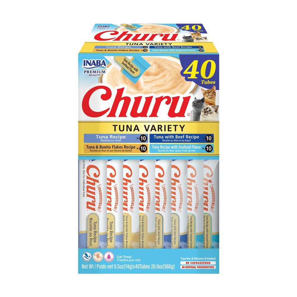 Inaba Churu tuna tube for hand feeding and hydration.