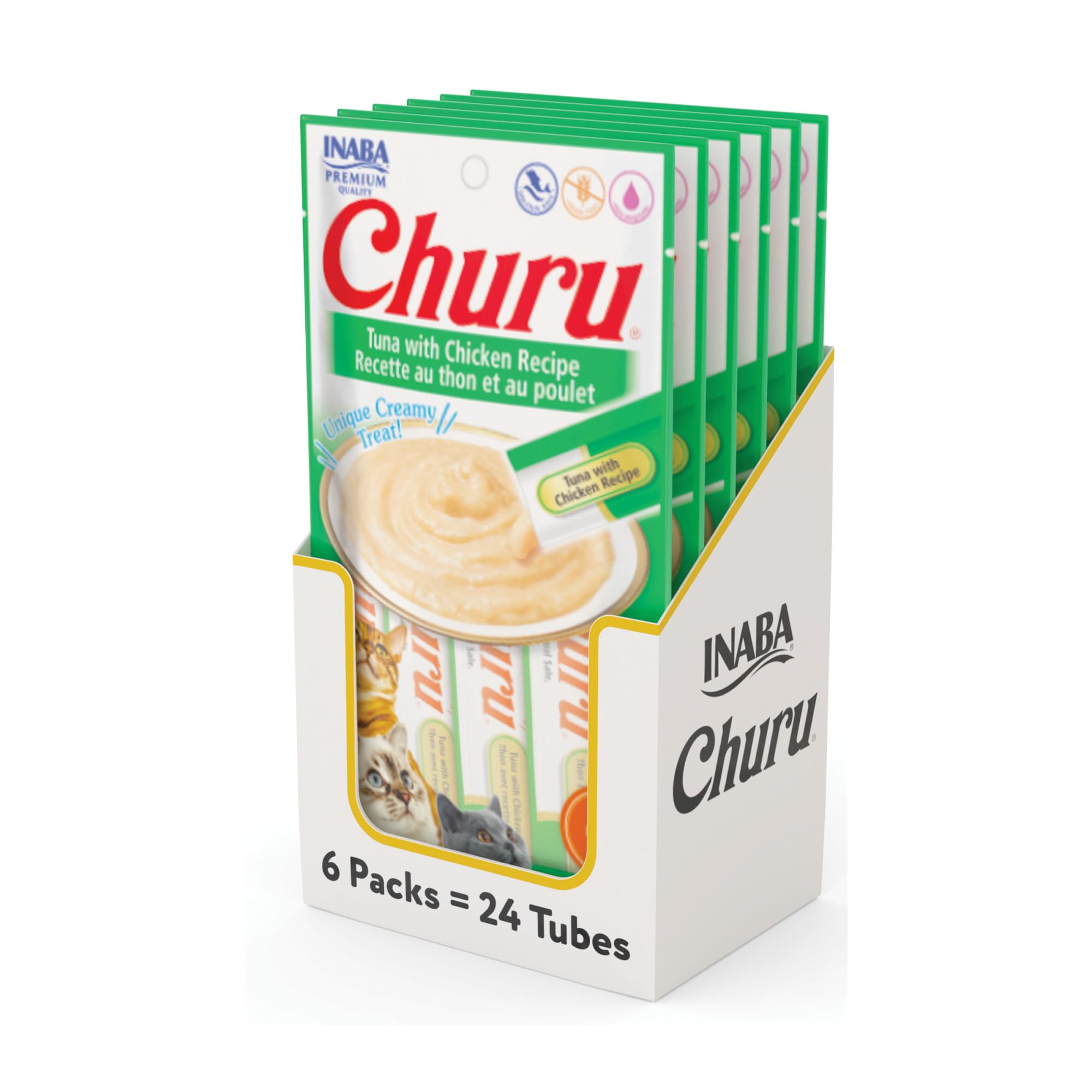 INABA Churu tuna with chicken tube offers creamy texture for gentle hand feeding