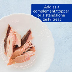 UV-blocking packaging shown with INABA tuna fillet treats for freshness.