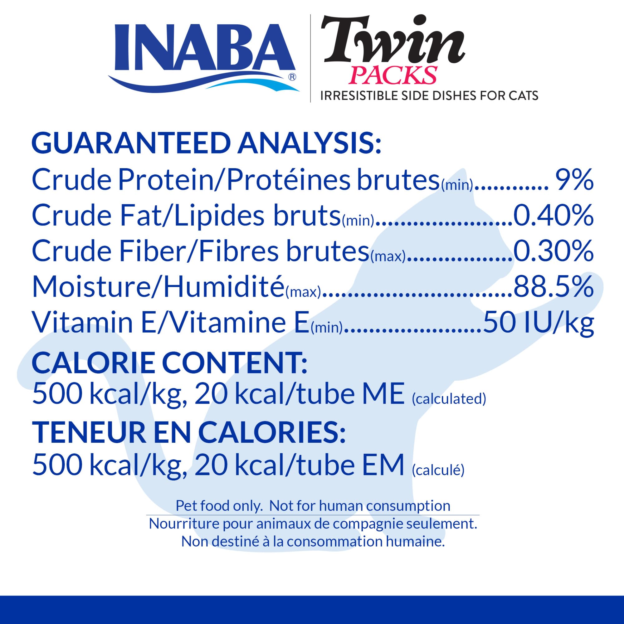 INABA Twin Pack moisture-rich formula: 88.5% moisture supports hydration