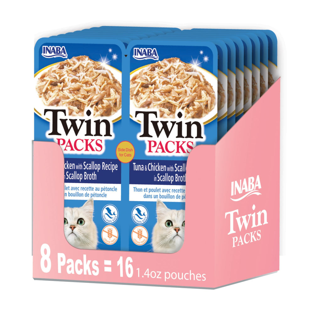 INABA Twin Pack tuna-chicken-scallop broth gel: convenient topper to enrich meals