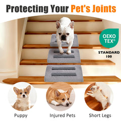 Inanil ramp fits most stairs for easy home use on wood, tile, or carpet.