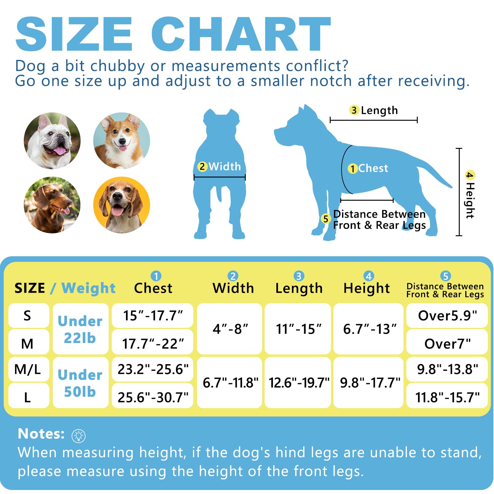 Inanil dog wheelchair pee-friendly harness enables easy potty breaks without removal.