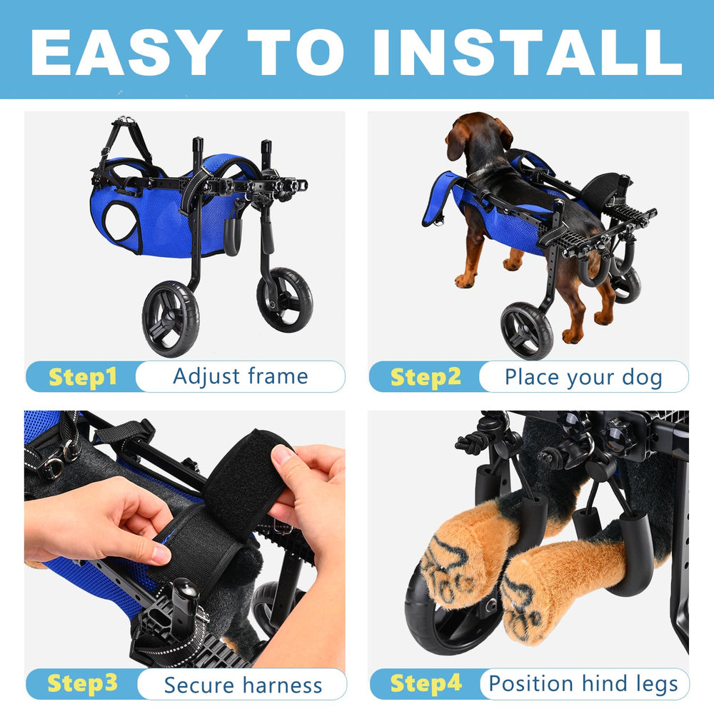 Inanil dog wheelchair three-year-warranty offers peace of mind and reliable coverage.