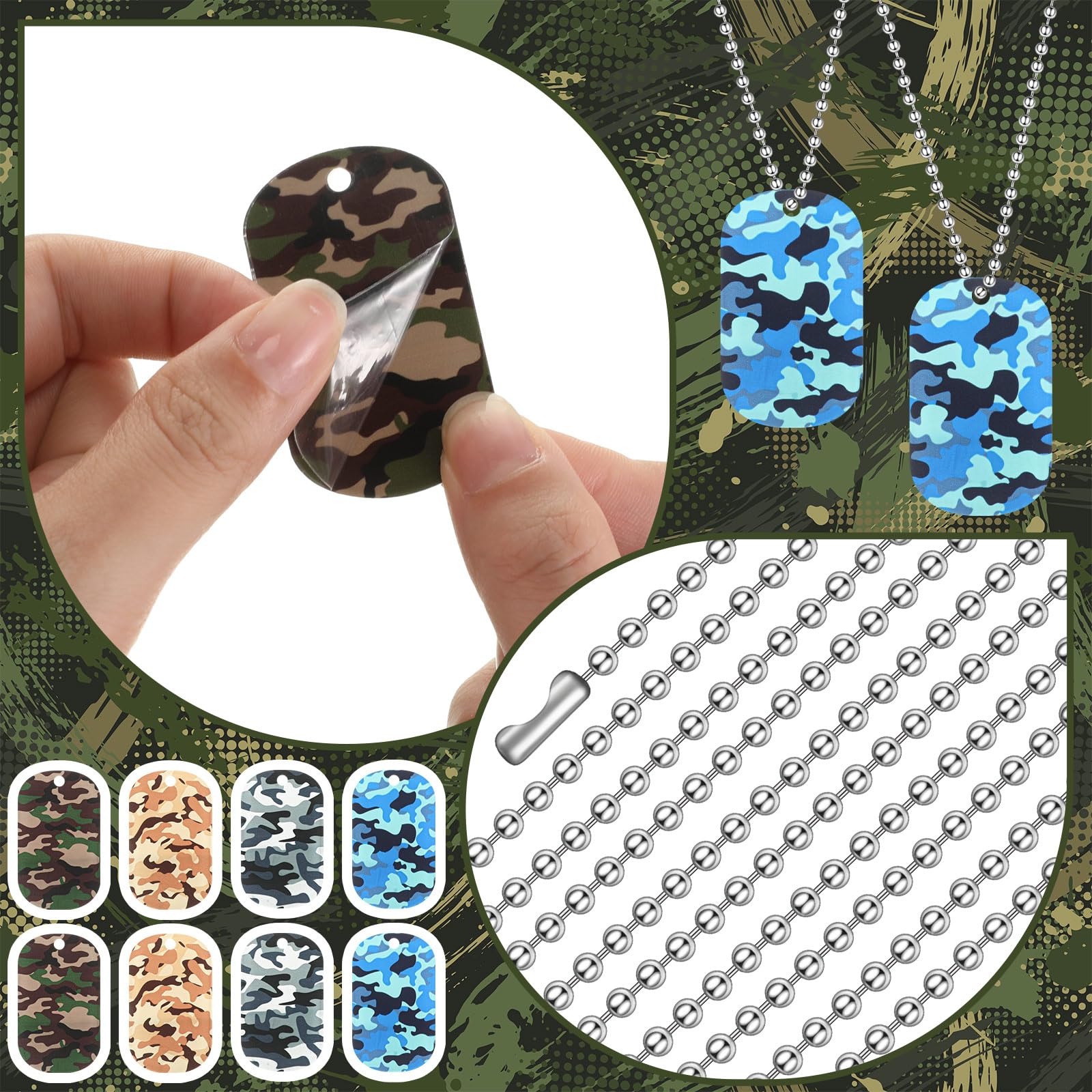 Inbagi camouflage rubber wristbands offer comfortable wear and rugged style