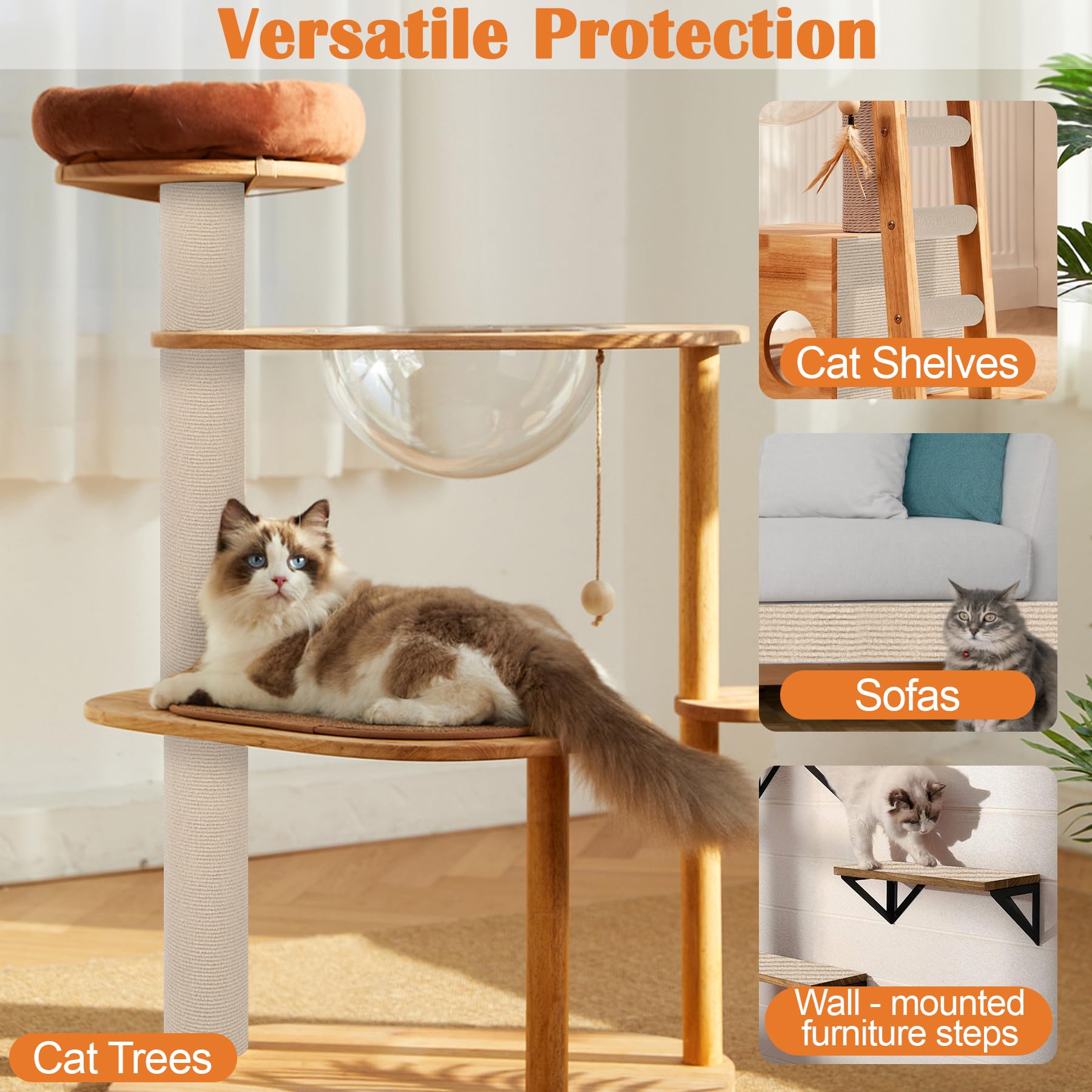 Inchoco Cat Scratching Pad material closeup highlights premium felt texture.