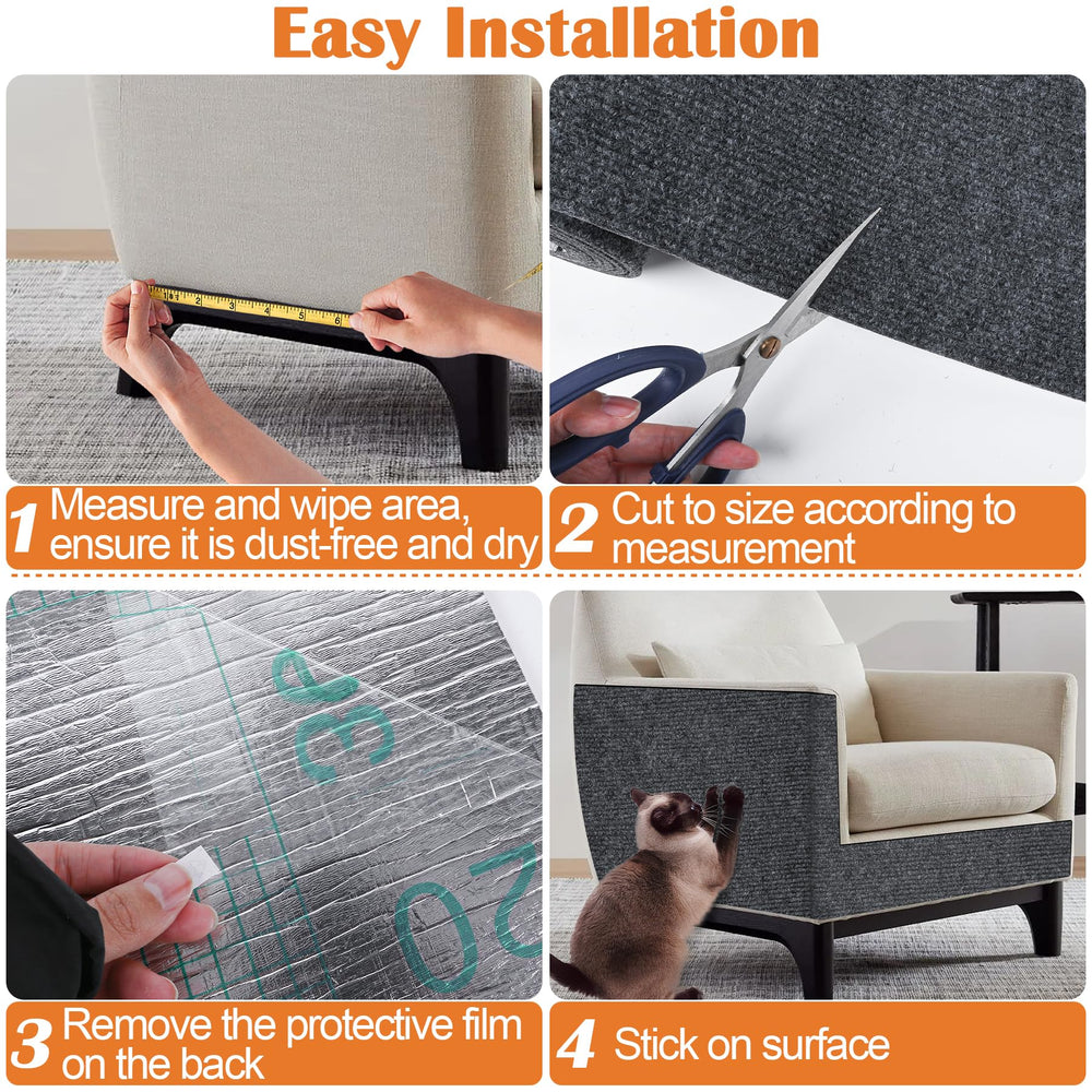 Inchoco versatile protection for sofas, shelves, and cat trees during climbing