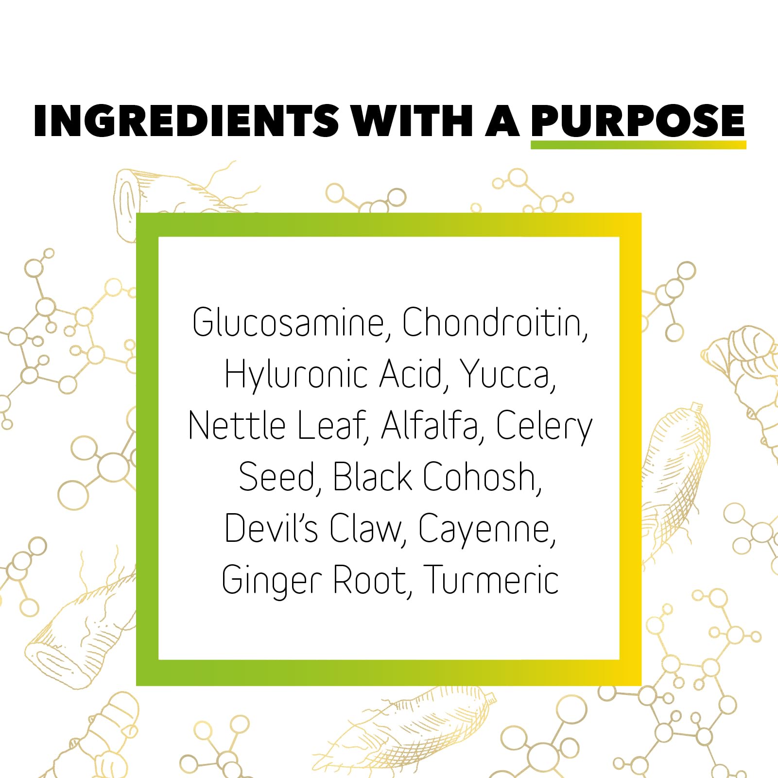 In Clover Connectin bottle label close-up emphasizing natural ingredients.
