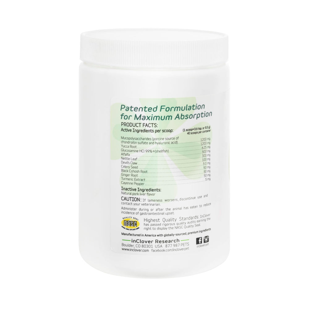 InClover Connectin packaging shows quality and veterinarian trust signals