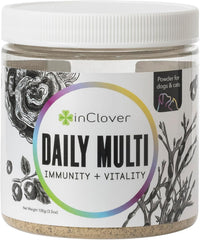In Clover Daily Multi blueberry image highlighting antioxidant source and taste appeal for pets