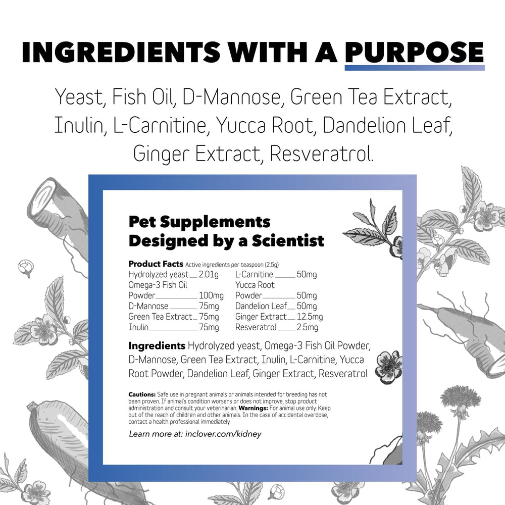 InClover Kidney includes D-Mannose to assist urinary tract health