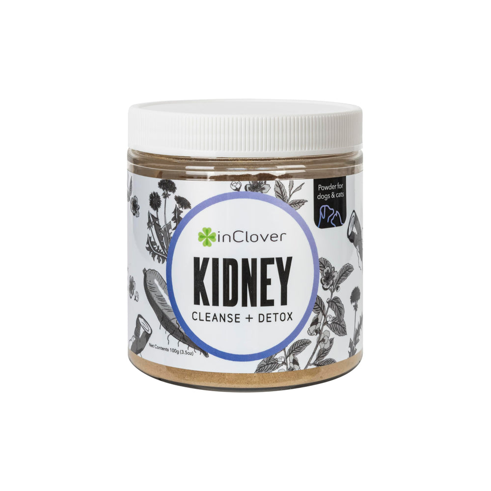 InClover Kidney powder sprinkled on food for urinary comfort in dogs and cats