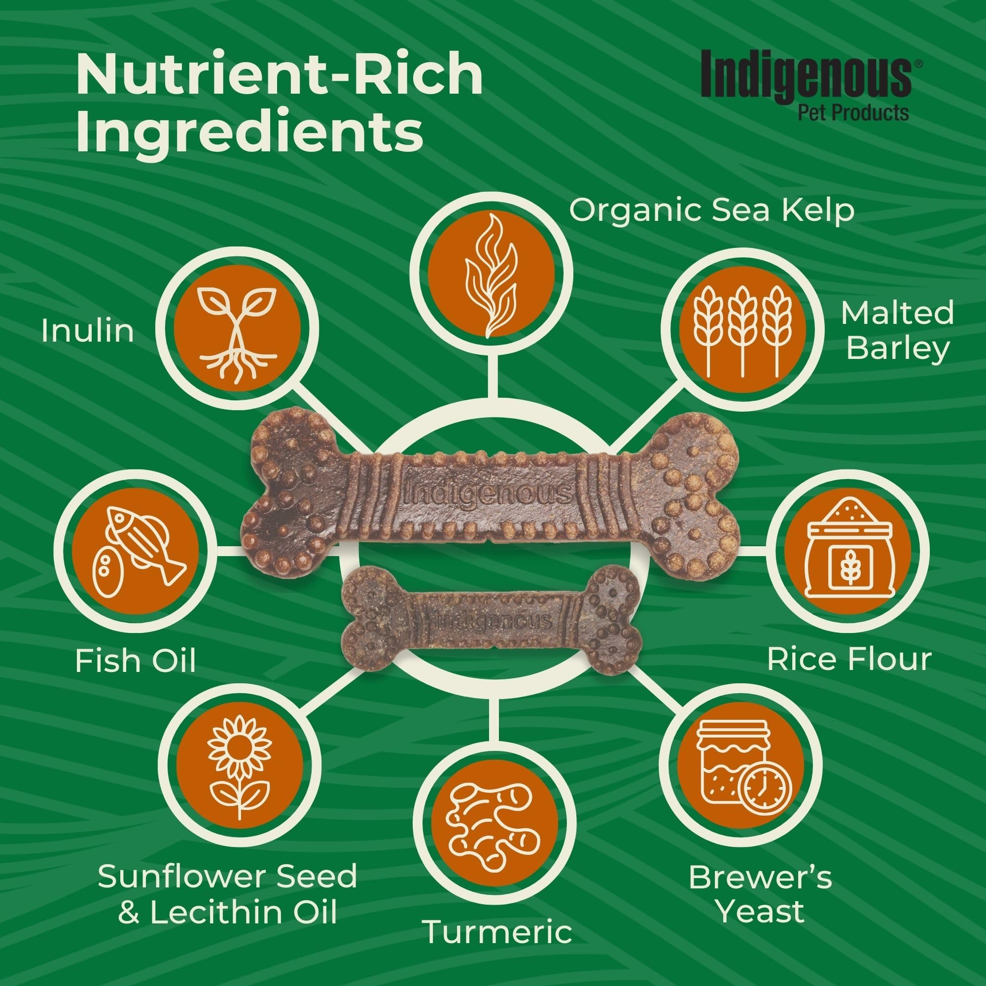 Indigenous Dental Health Bones smoked bacon closeup label, highlighting quality ingredients.