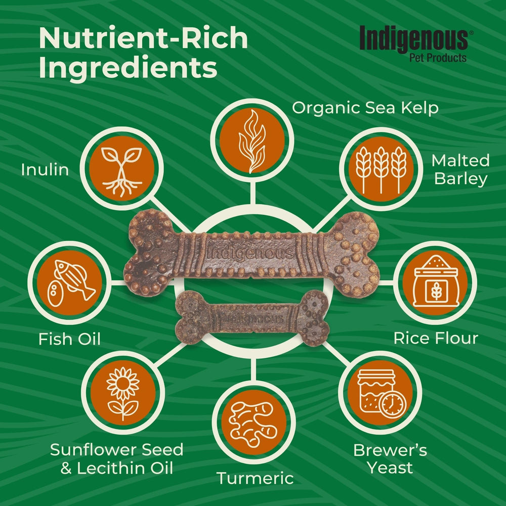 Indigenous Dental Health Bones two-pack bundle image for convenient dog treats