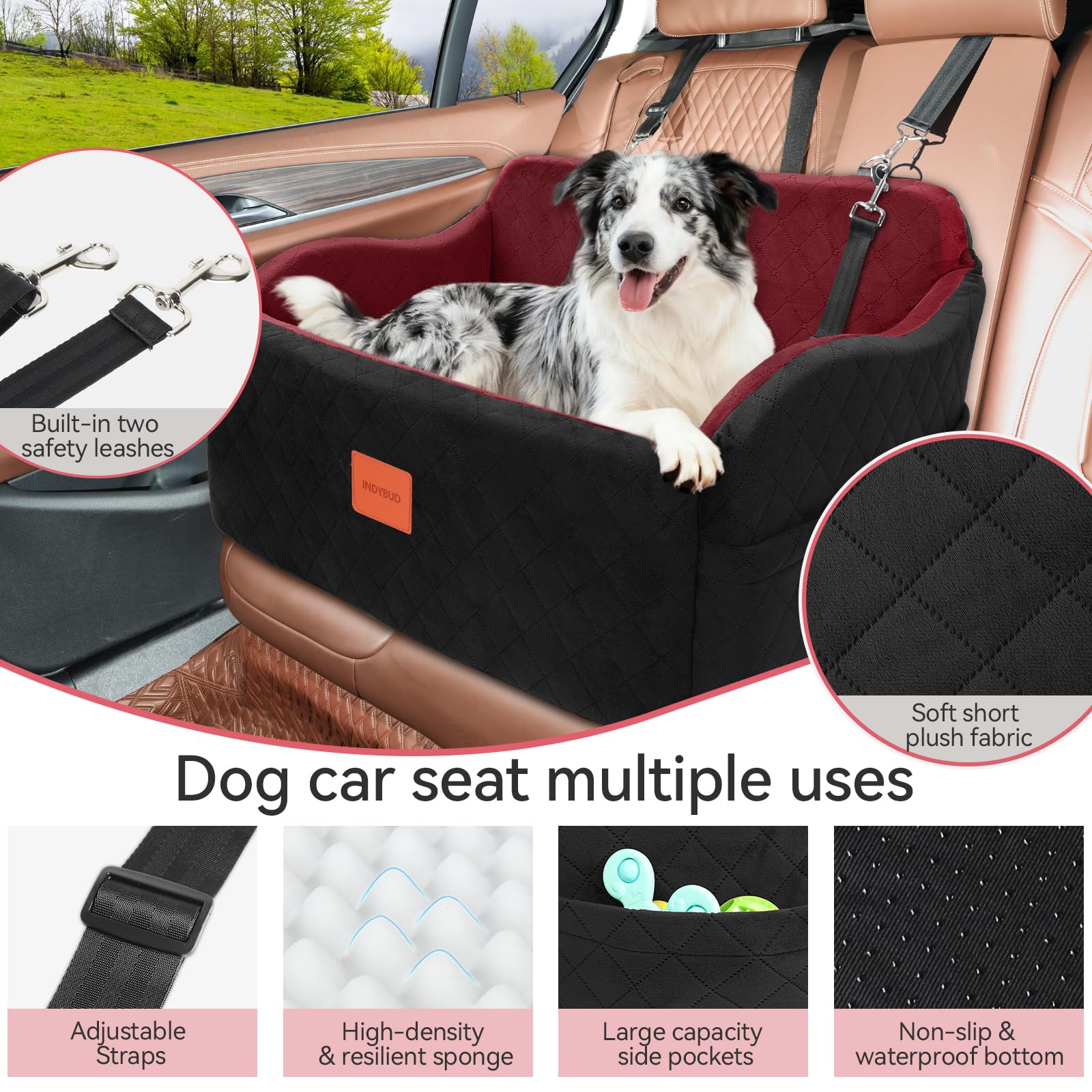 INDYBUD breathable fabric cover for cool, comfortable journeys