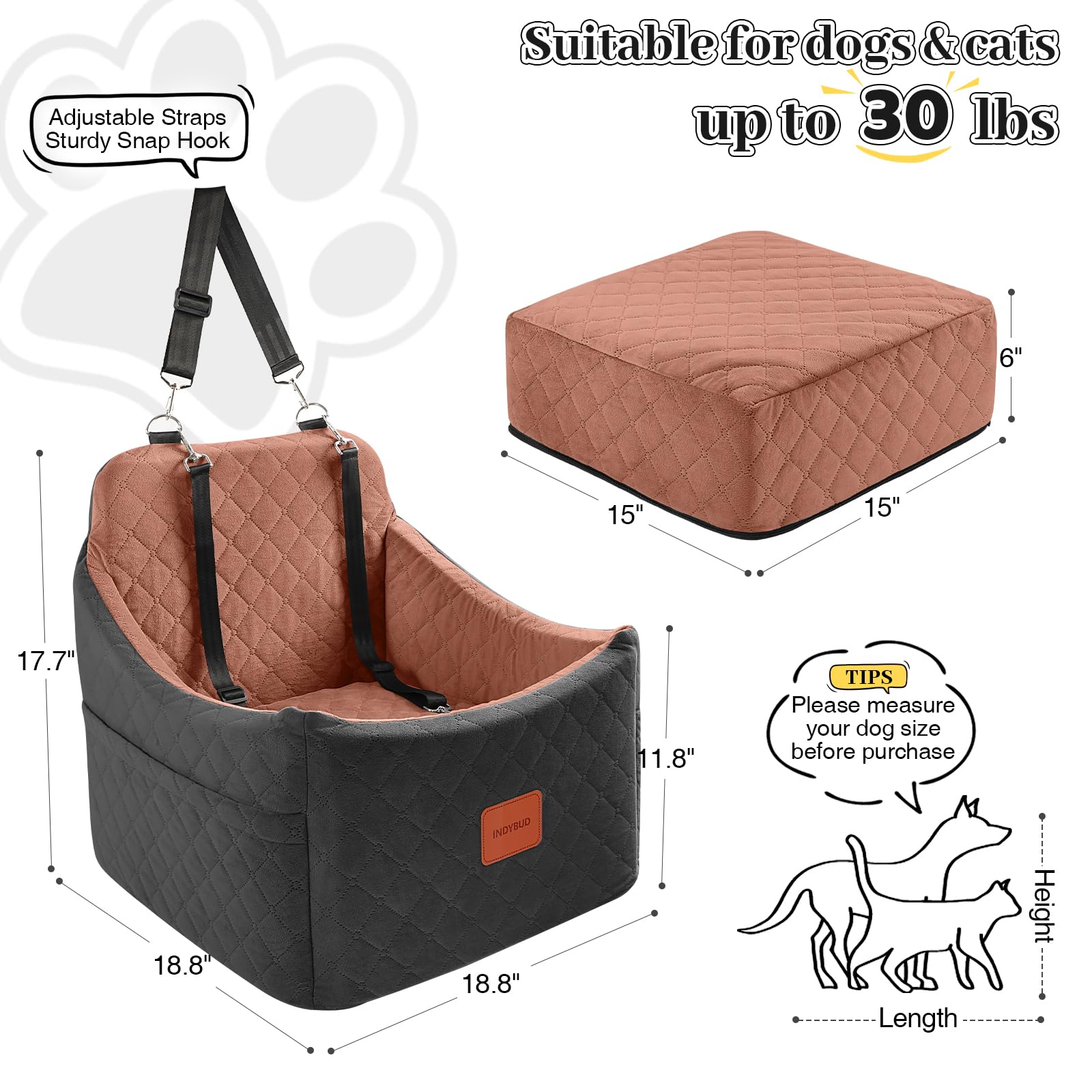 INDYBUD plush cover close-up highlighting soft, cozy fabric