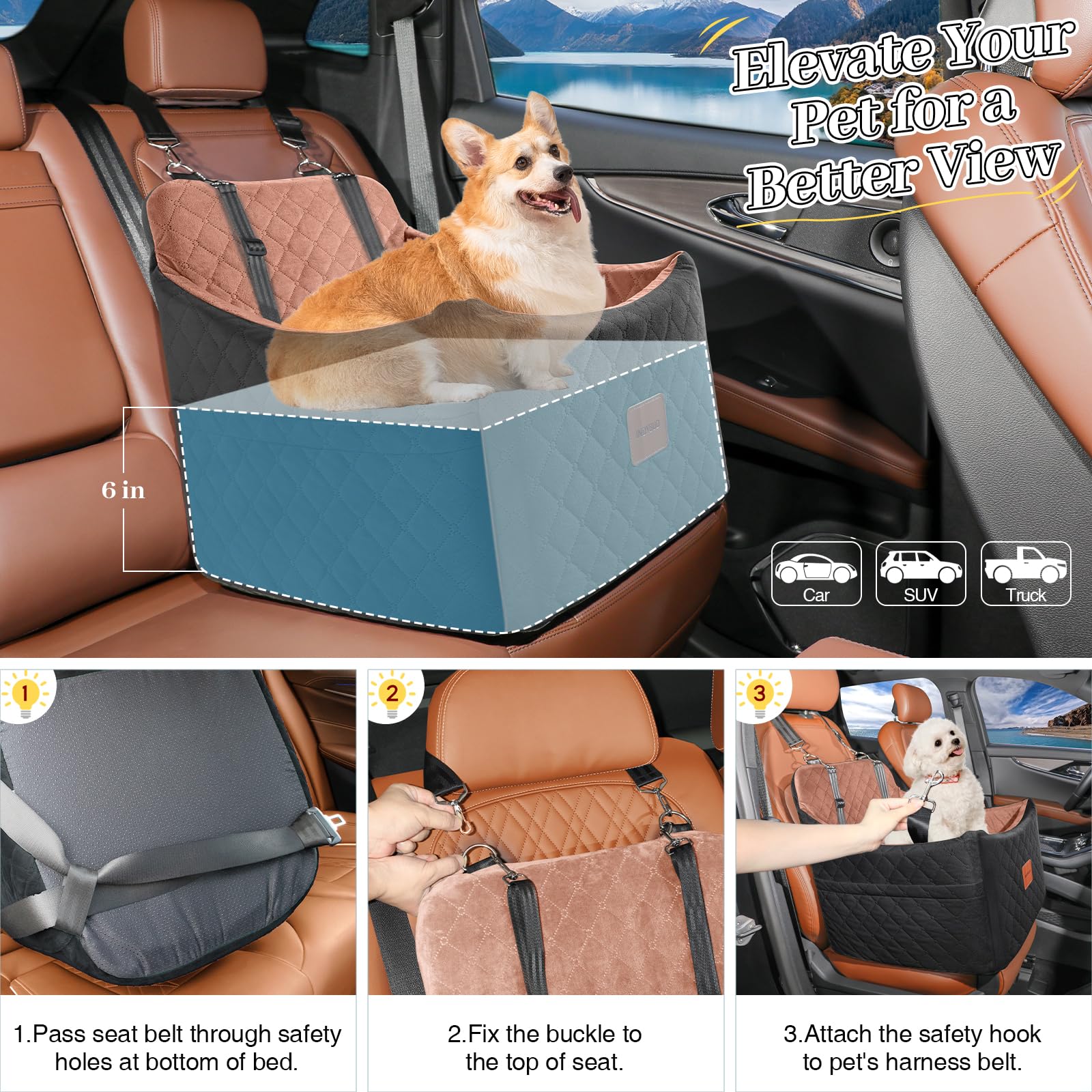 INDYBUD storage pockets hold treats and toys for convenience