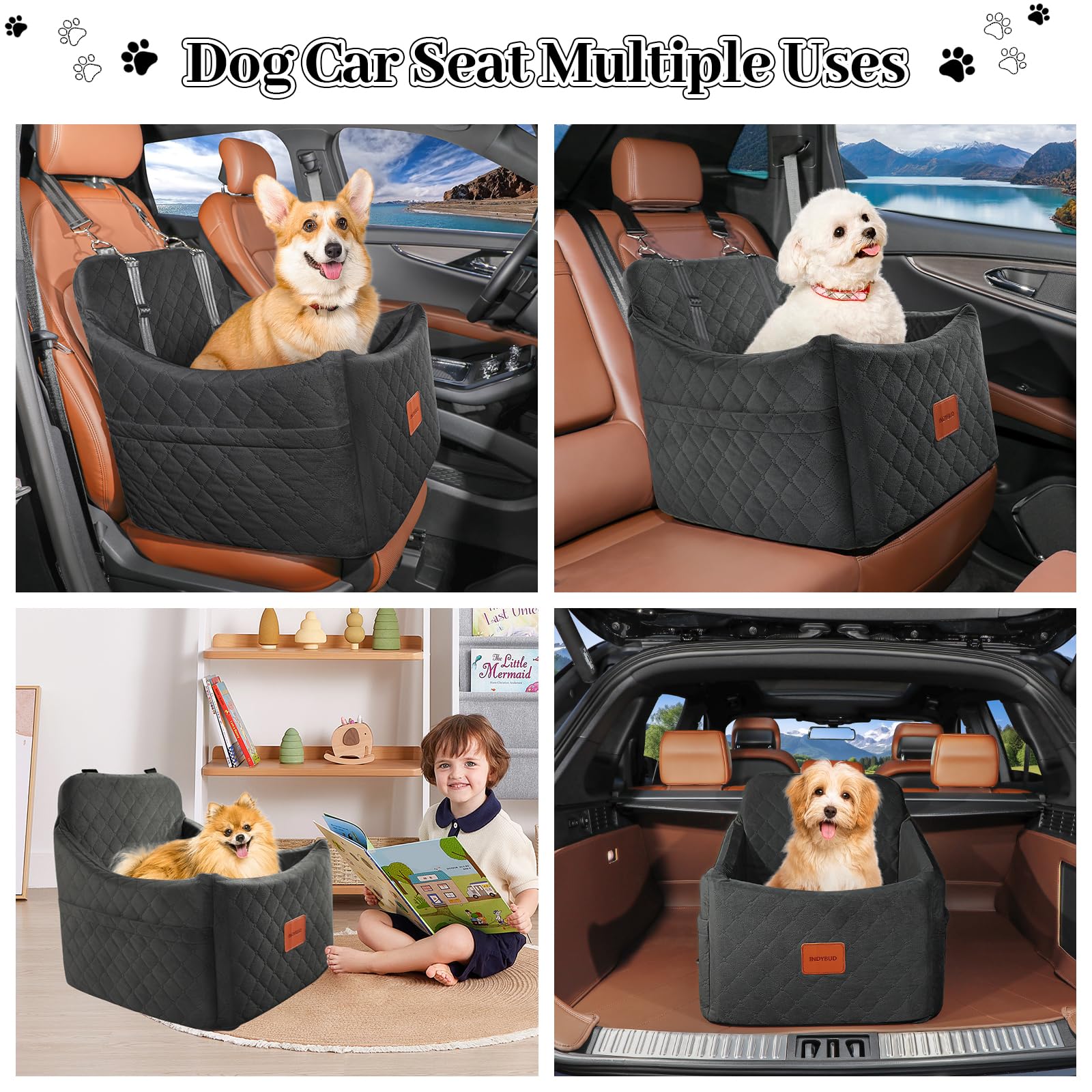 INDYBUD car seat used as a cozy bed at home