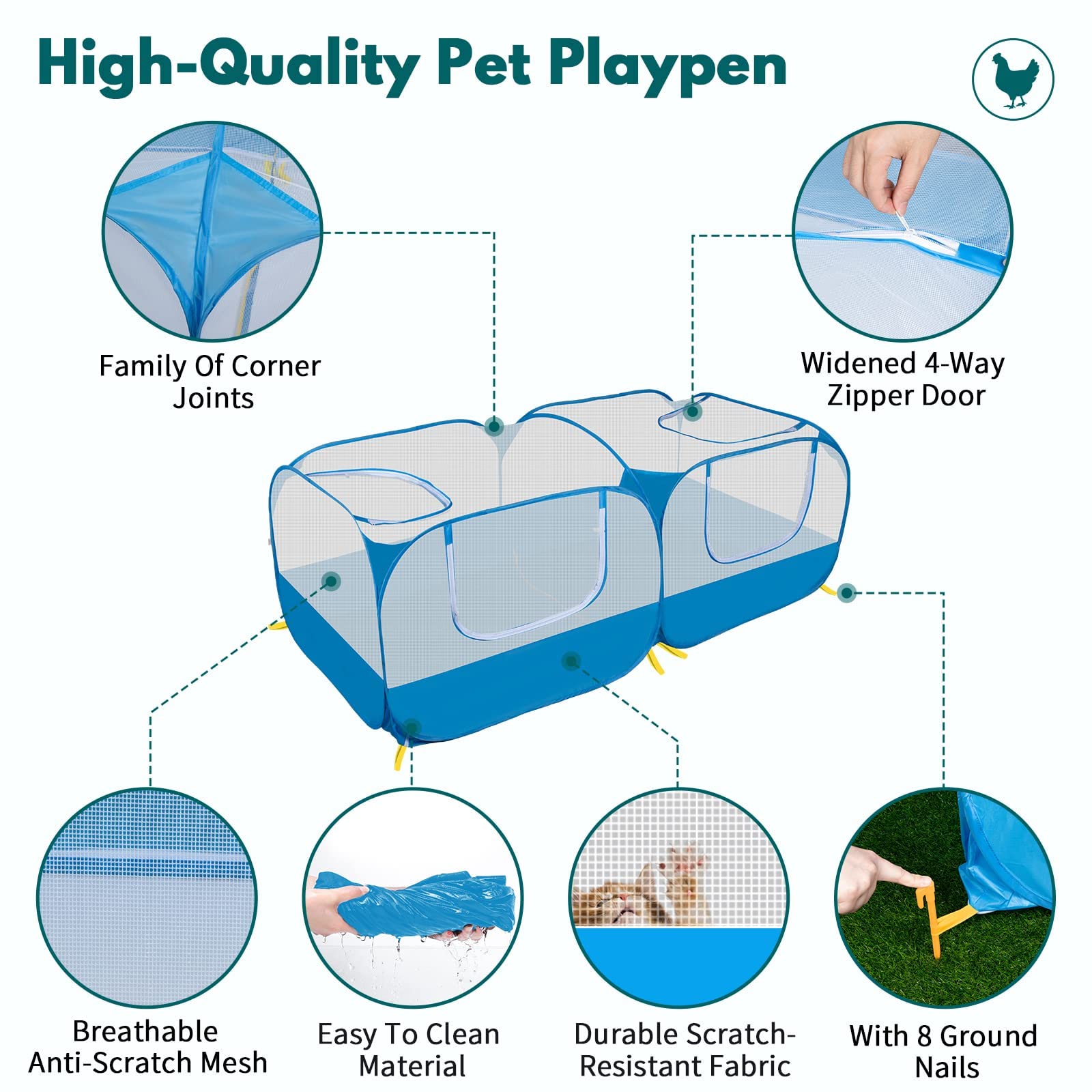 Ineariu breathable mesh construction ensures airflow and clear visibility while supervising.