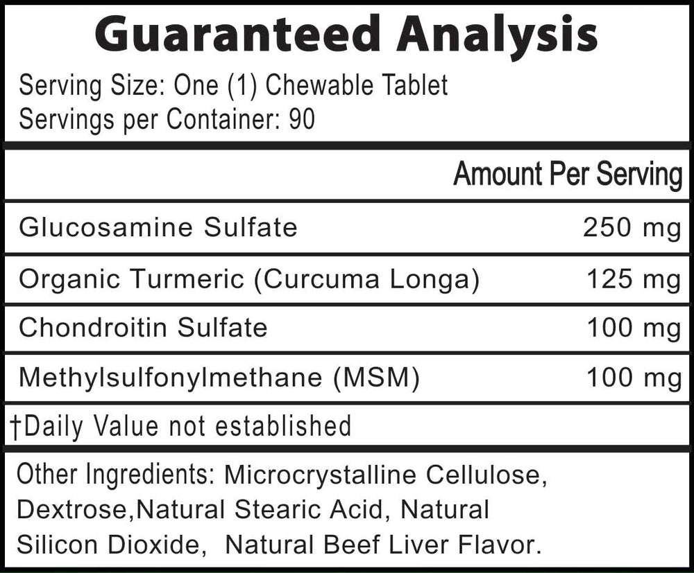 Infinite Pet Supplements all-breeds joint support image suggests versatile use across dogs.