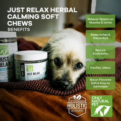 Ingredient panel of Just Relax shows calming herbs