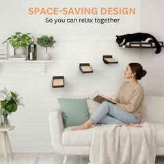 INICIO black finish natural wood corner shelf blends with modern minimalist decor