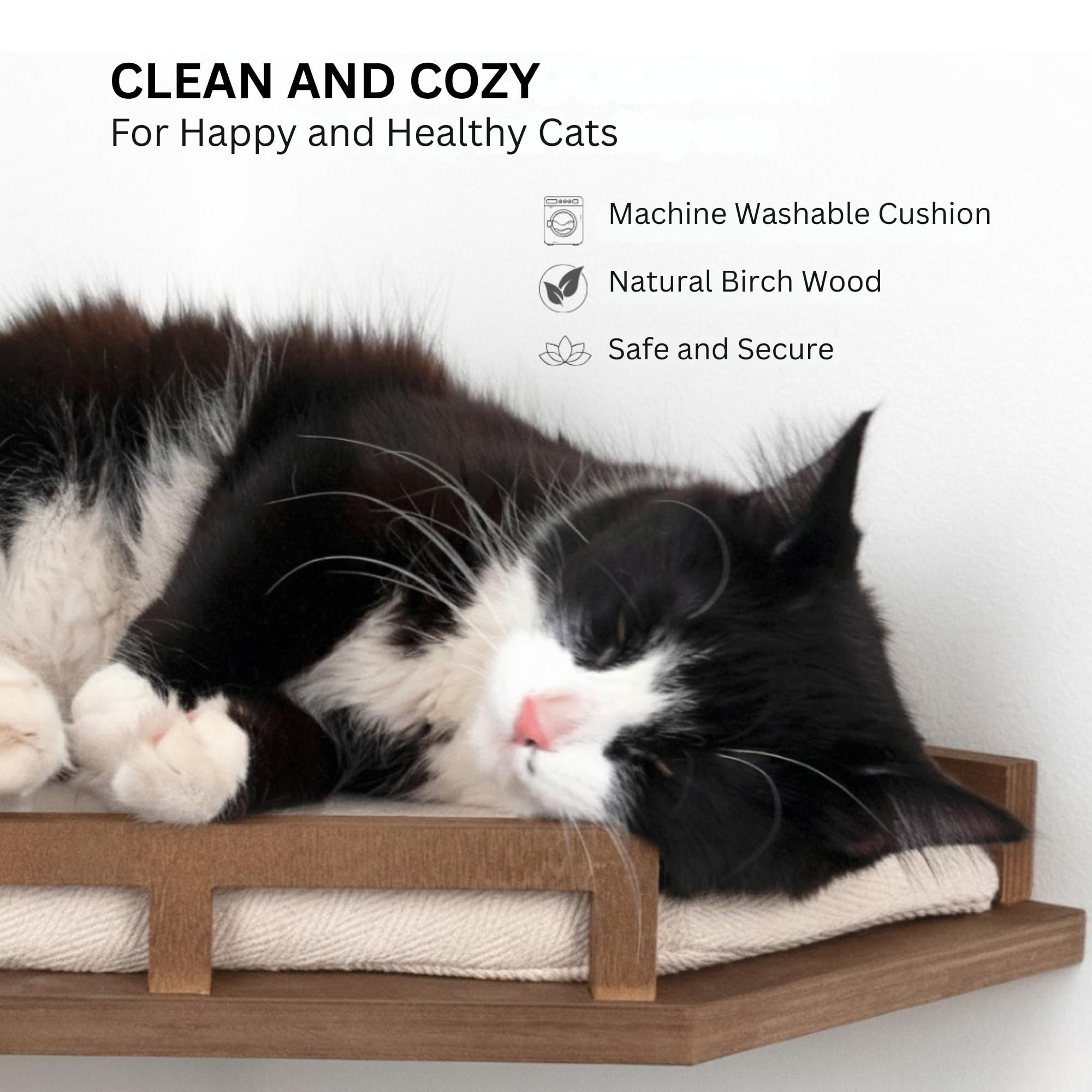 INICIO Cat Wall Shelves in a modern minimalist style, blending with décor.