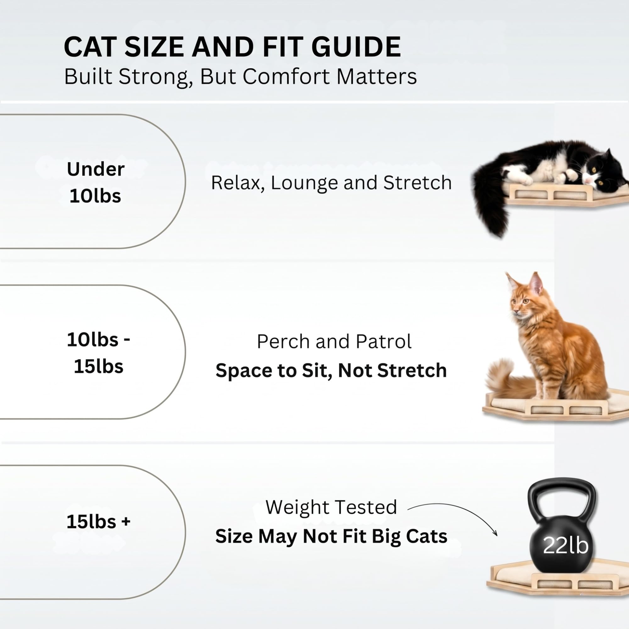 INICIO cat wall shelves pre-assembled design saves setup time.
