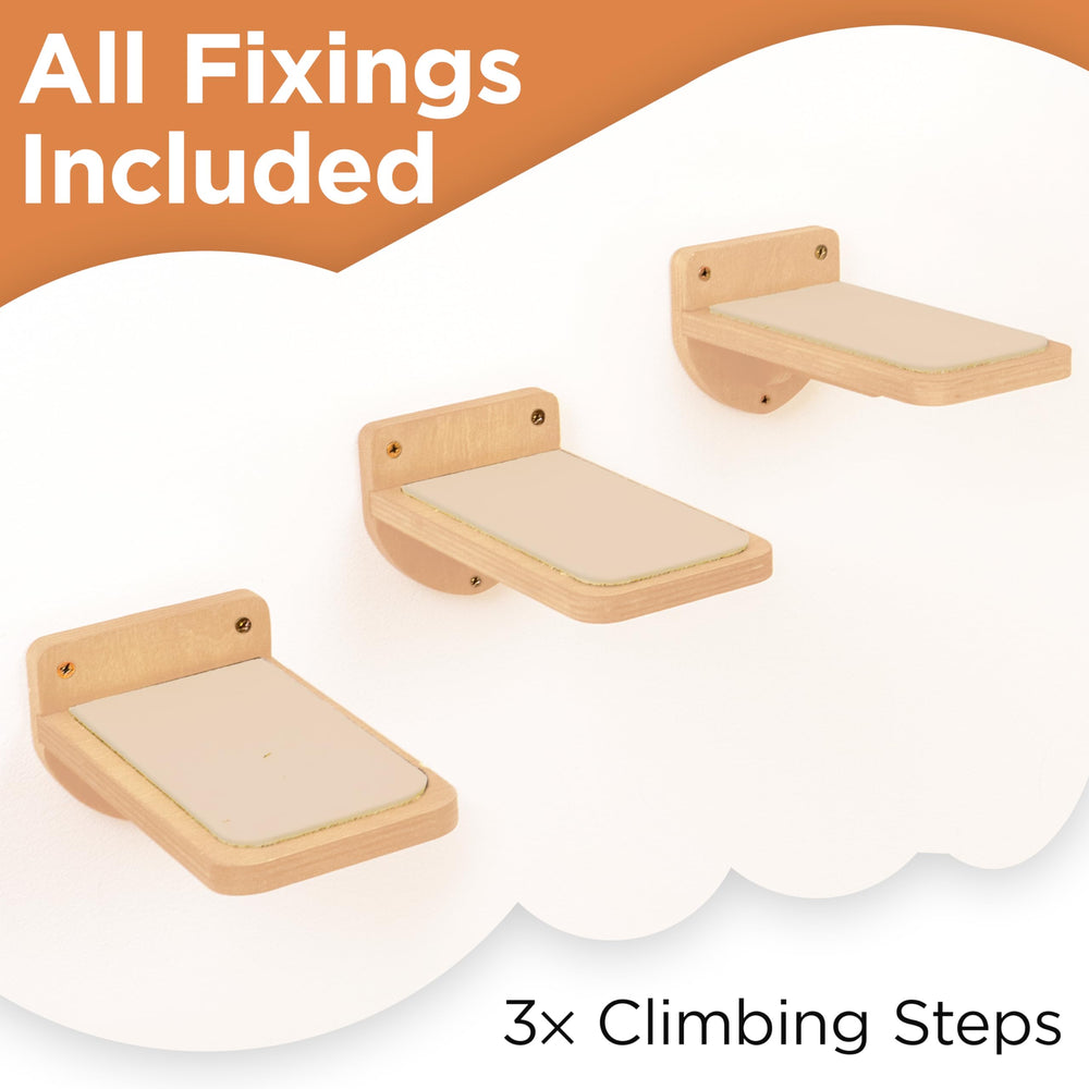 INICIO cat wall stairs adult-cat-perch on high shelf for lounging