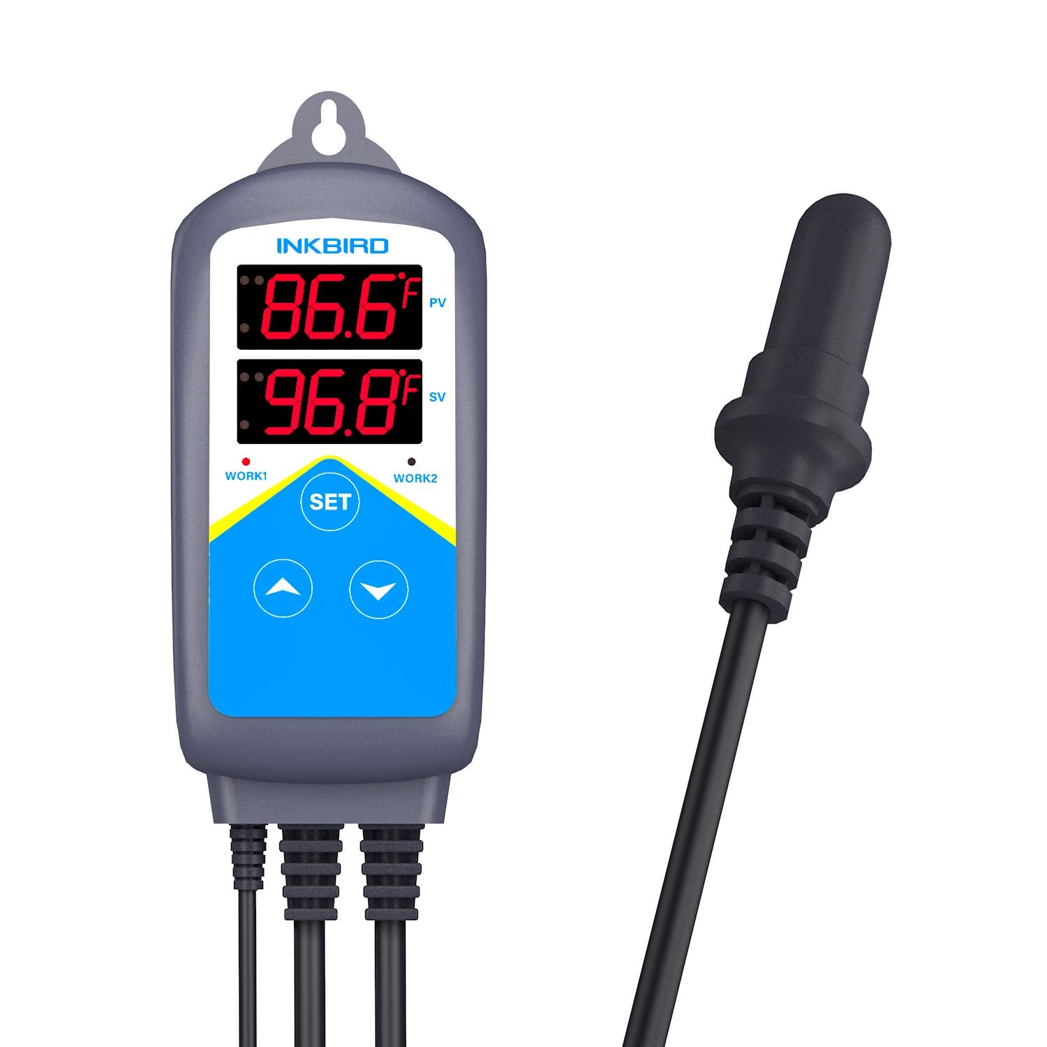 Inkbird Heater highlights 1200 W output for larger or multi‑zone aquarium setups.