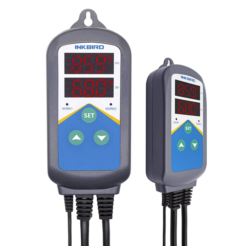 Inkbird alarm indicator shows HL when temperature is out of range.