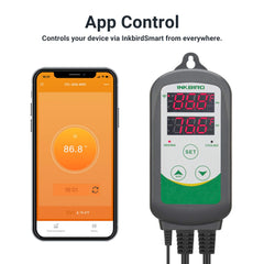 Inkbird ITC-308 app interface with InkbirdSmart for remote temperature management
