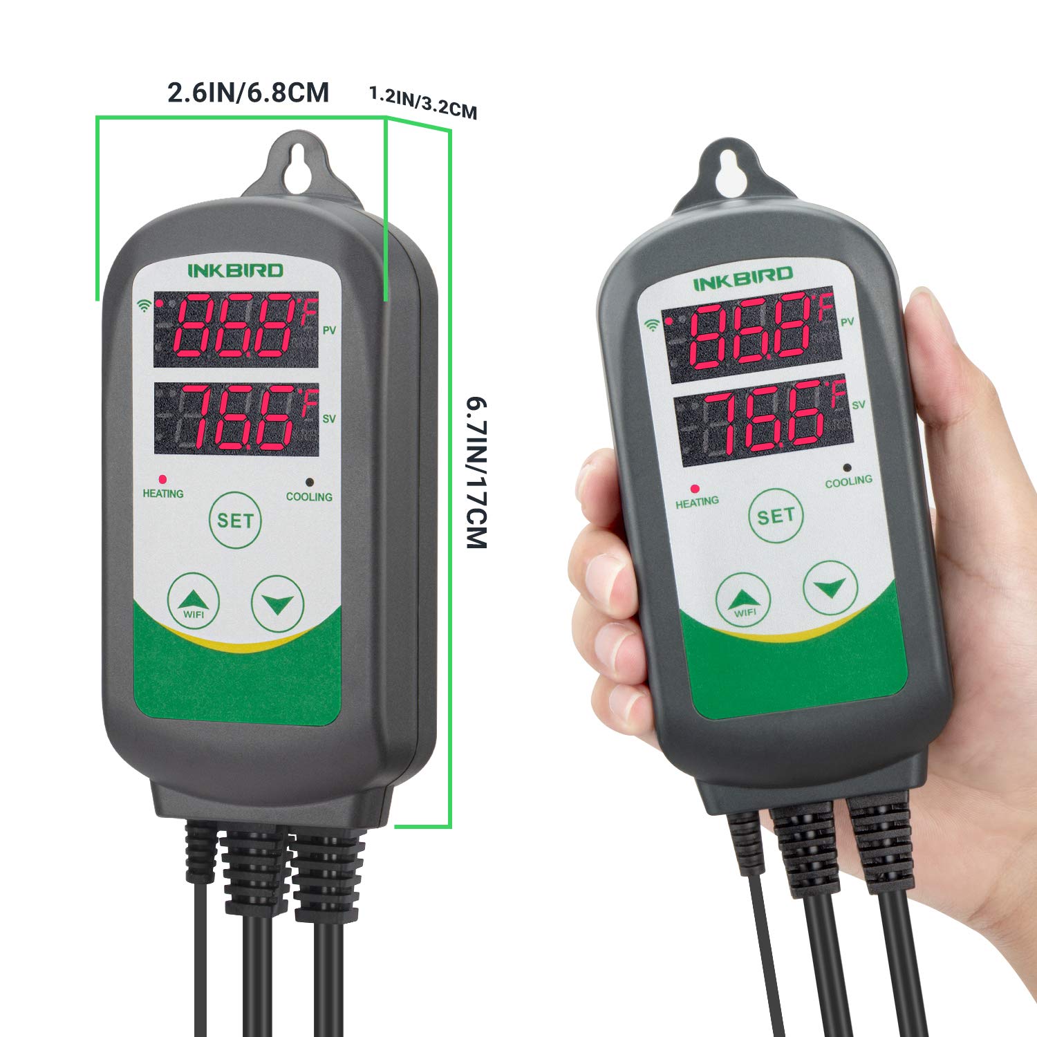 Inkbird ITC-308 corrosion-protected design suitable for fresh and saltwater tanks