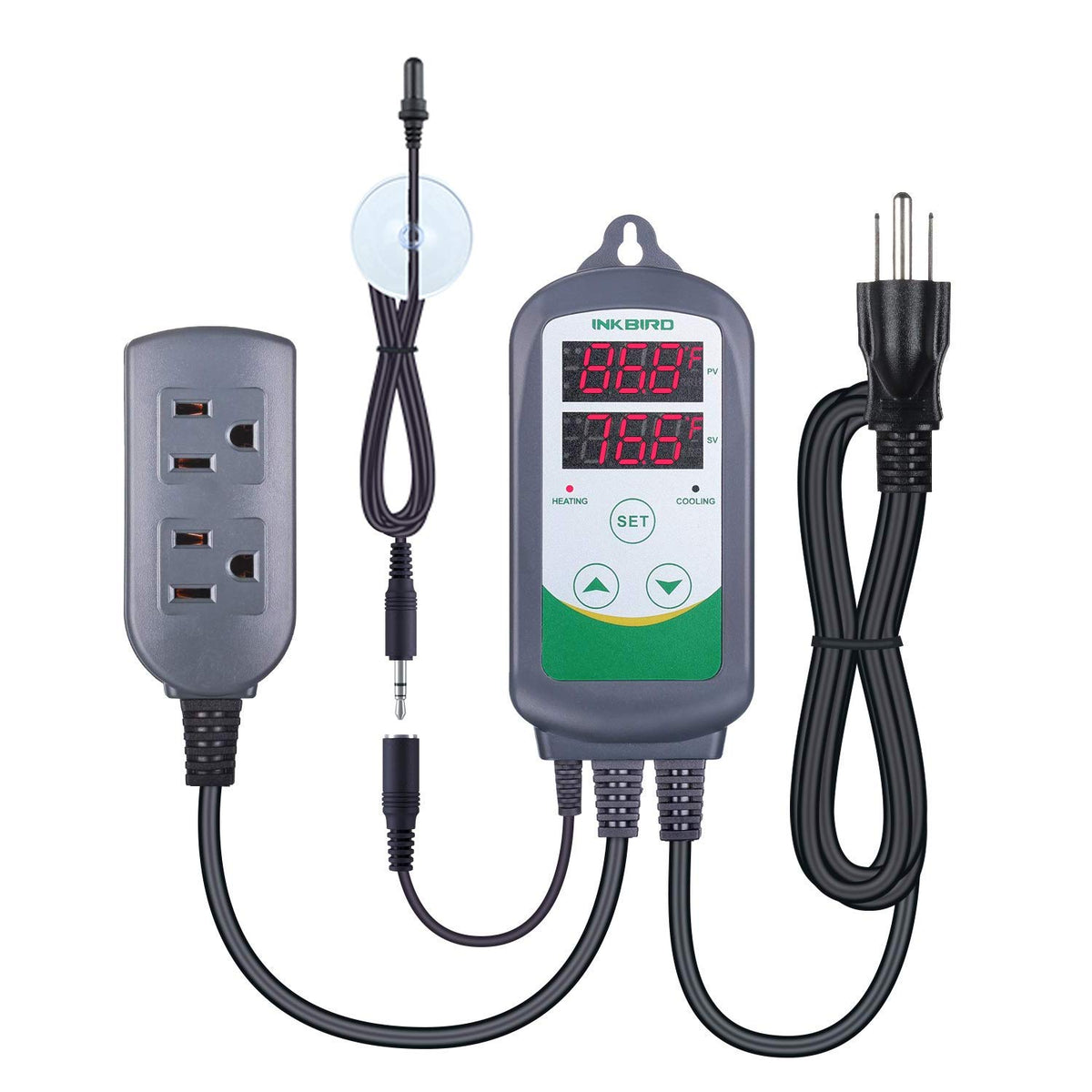 Inkbird ITC-308S aquarium controller front view for reliable temperature management