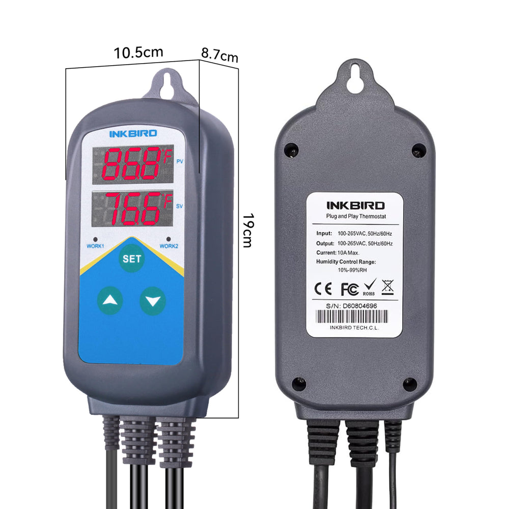 Inkbird ITC306T supports day/night temperature cycles for aquarium and reptile habitats.