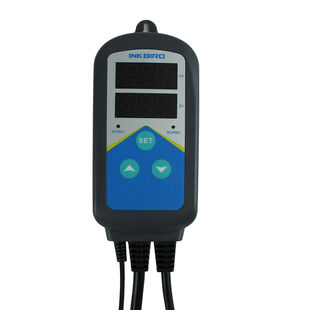 Inkbird ITC306T unit with dual heating outlets manages two heaters safely.