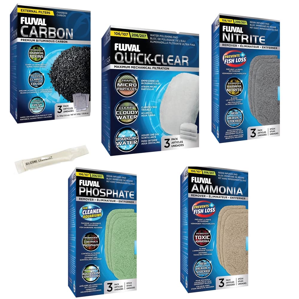 Inland Seas Fluval maintenance kit bundle for canister filters, supports monthly replacements and cleaner water.