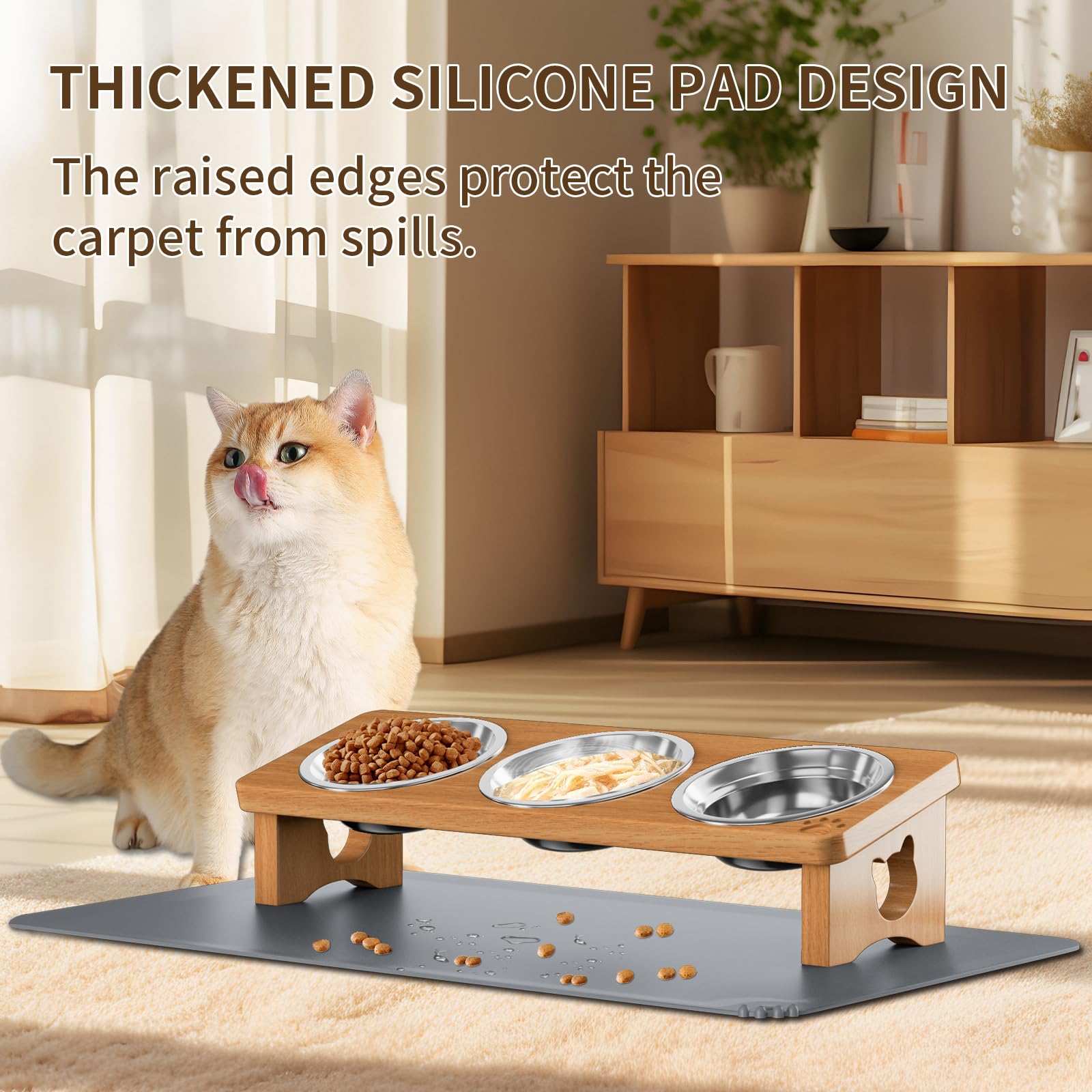 INNVVIS premium bowls with durable construction suit cats, small dogs, or multi-pet households.