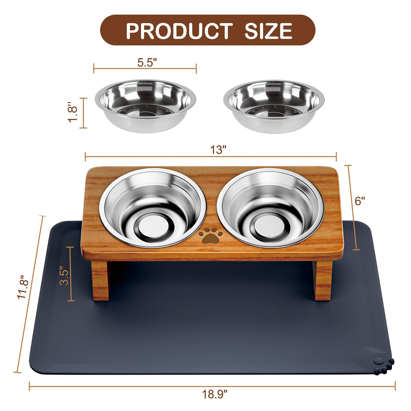 INNVVIS anti-spill silicone mat guards floors during feeding.