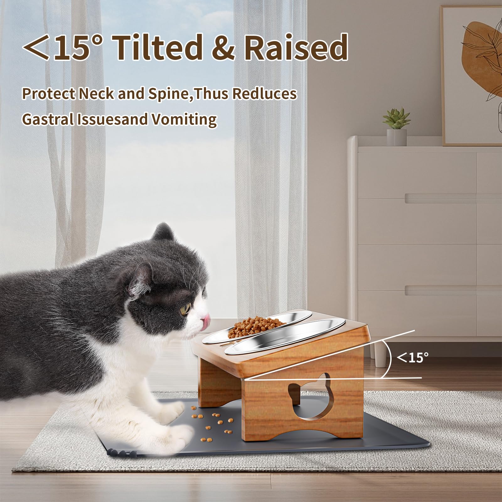 INNVVIS easy-clean wooden stand for quick maintenance and care.