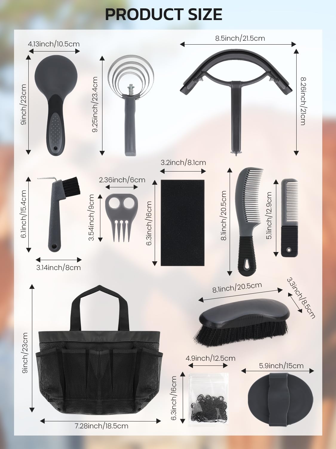 inoreal oval massage curry with sweat scraper for gentle grooming